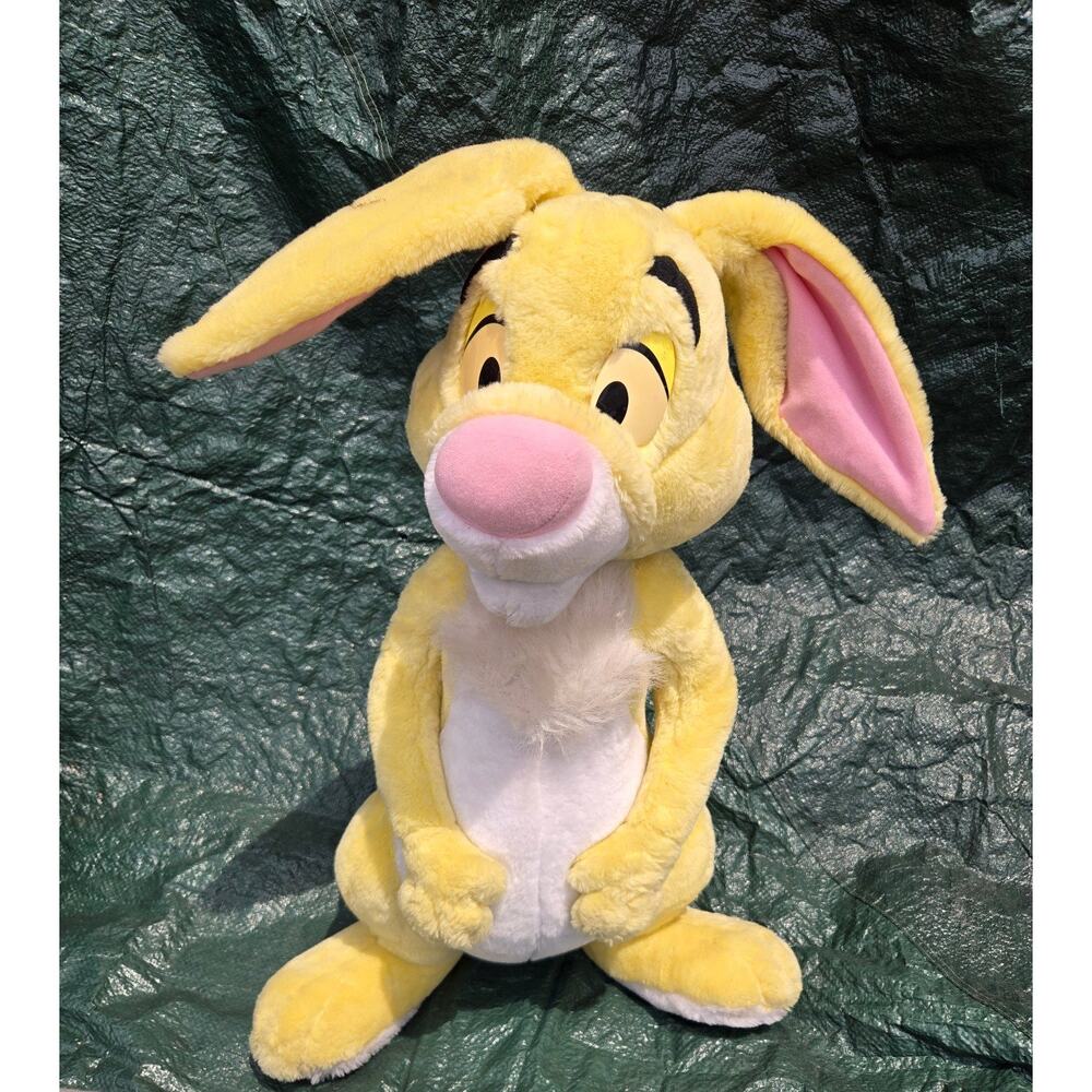 Disney Mattel Large Plush 32" Rabbit from Winnie The Pooh Stuffed Yellow Bunny